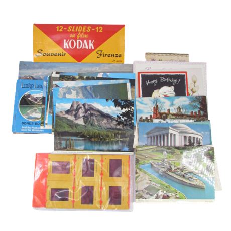Vintage Post Card / Slide Lot