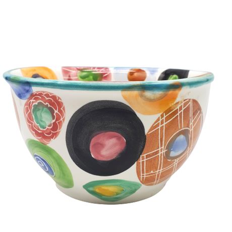 Jan Pugh "Candy" Pattern Studio Pottery Bowl