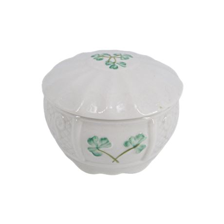 Belleek Classic Shamrock Trinket Box