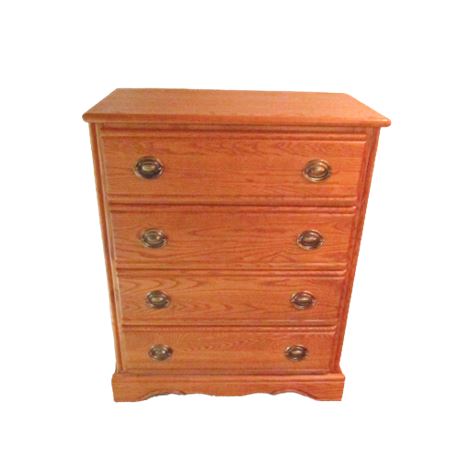 Oak 4 Drawer Dresser