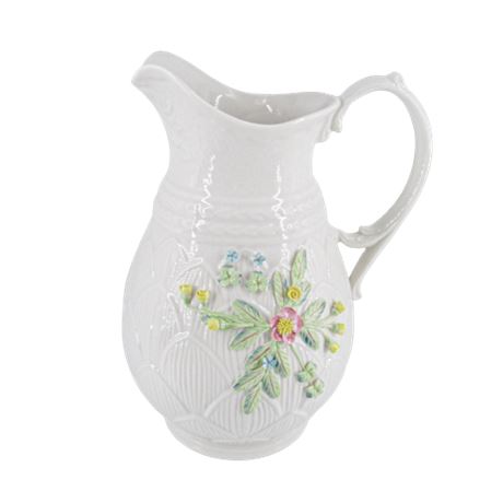 Belleek Fine Parian 12th Anniversary Show Pitcher