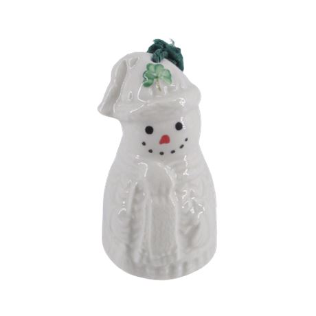 Belleek Snowman Bell