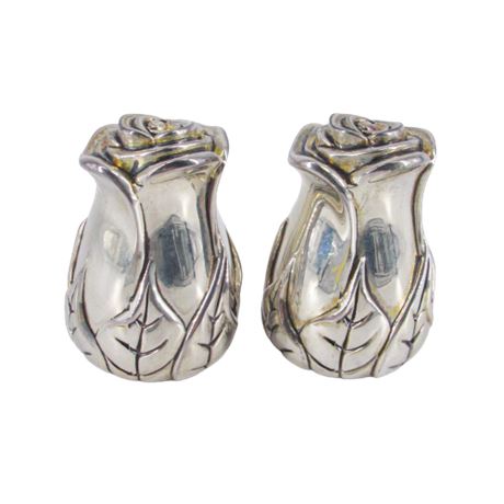 Royal Ascot Silver Plated Rose Salt & Pepper Shaker