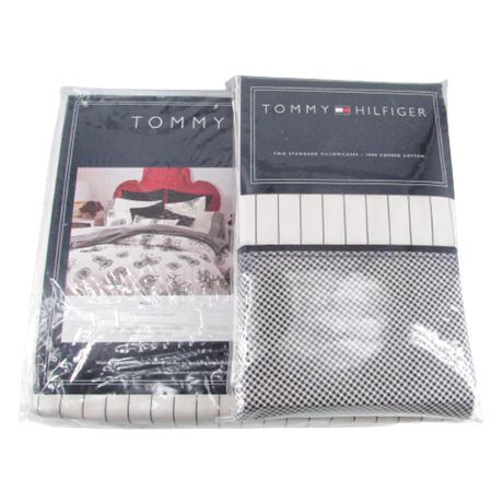 Tommy Hilfiger Bedskirt / Sheet / Pillow Case