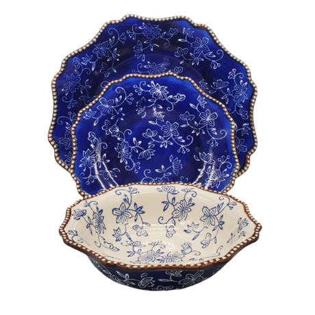 Temp-Tations Floral Lace Service for 8
