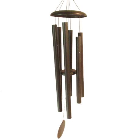 Large Deep Tone Black Metal Wind Chime