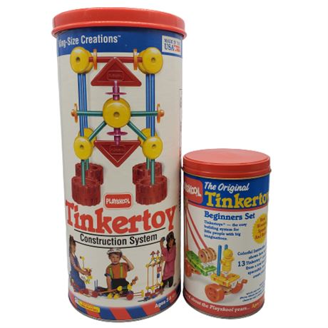 Vintage Tinkertoys Lot