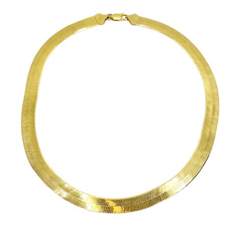 Gold Over Sterling Herringbone Chain