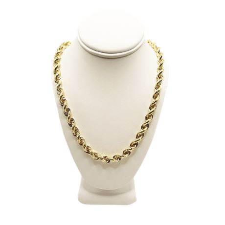 14K Gold Rope Necklace