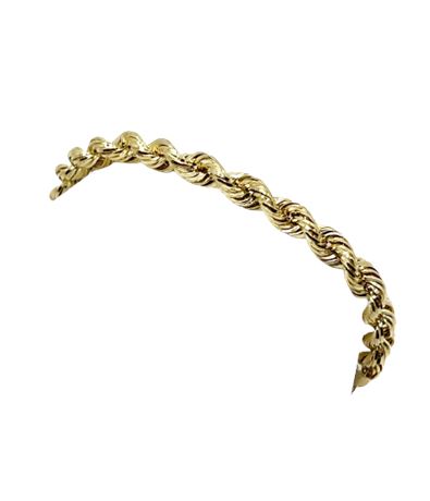 14K Gold Rope Bracelet