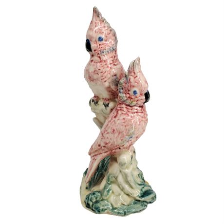 Stangl Pottery Pink Cockatoo Pair Figurine