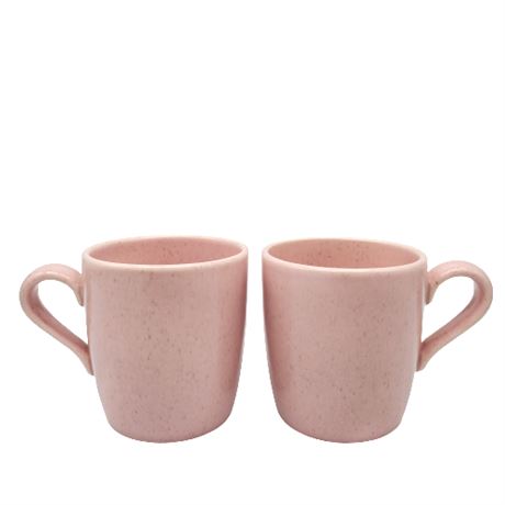 Mid-Century Vernonware "Tickled Pink" Coffee Mugs