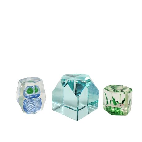 Glass Paperweight Lot