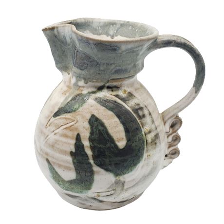 Tim Whitcomb Vintage Hand-Thrown Pottery Pitcher