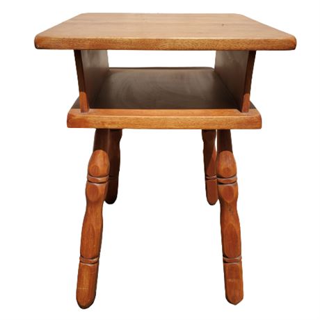 Vintage Cherry Side Table (1 of 2)