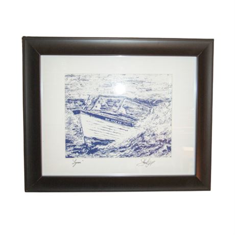 Framed "Lyman" Boat Print by Shaun Kinley