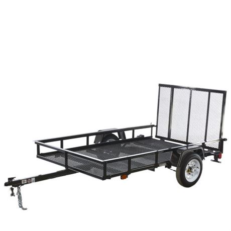 5 ft. x 8 ft. Open Mesh-Floor Utility Trailer