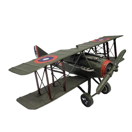 Decorative WWI Replica Metal Airplane