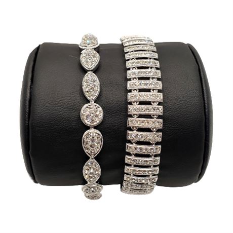 Nadri Swarovski Crystal Bracelet Set - New in Box