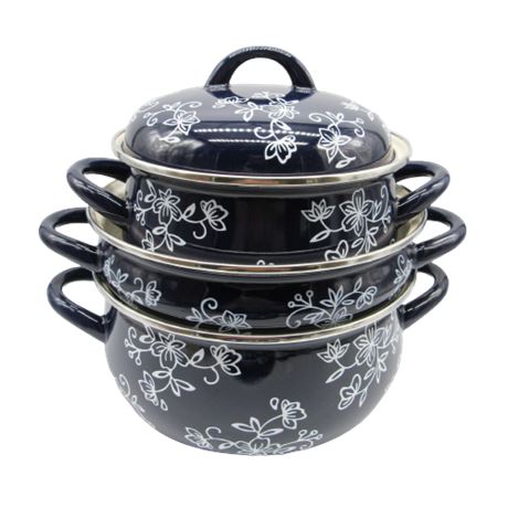 Temptations Floral Lace Dark Blue Pots