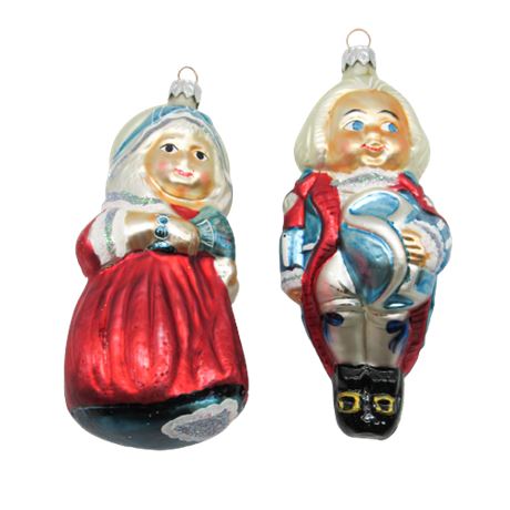 George & Martha Washington Radko Ornaments