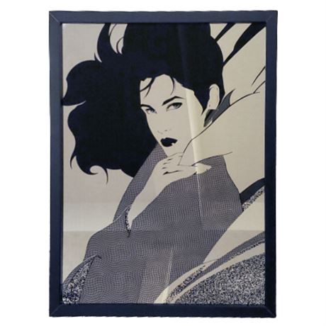 Vintage 80s Patrick Nagel Inspired Wall Mirror (2 of 2)