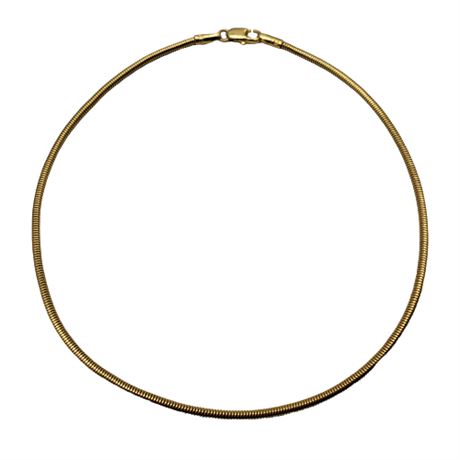 14K Gold UnoAerre Snake Chain Ankle Bracelet