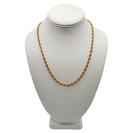 14K Gold Italian Mariner's Chain Necklace