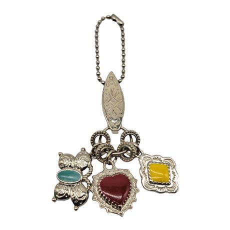 Brighton Silver Tone Charm Keychain
