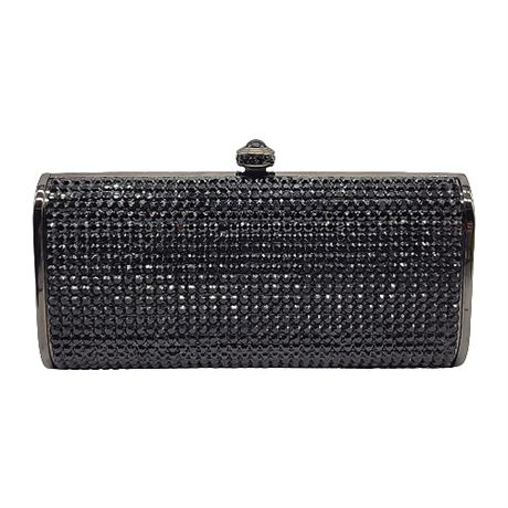 Small Black Rhinestone Clutch