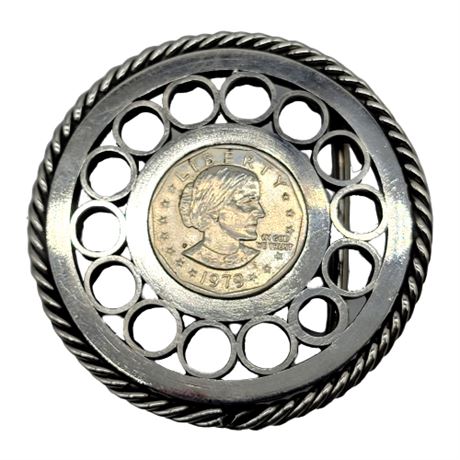 1979 Susan B. Anthony Dollar Belt Buckle