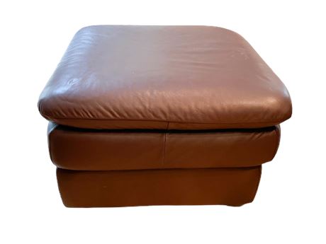 Leather Ottoman