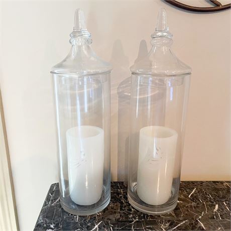 Pair of Hurricane Lanterns