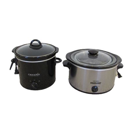 Black & Silver Crock Pot's