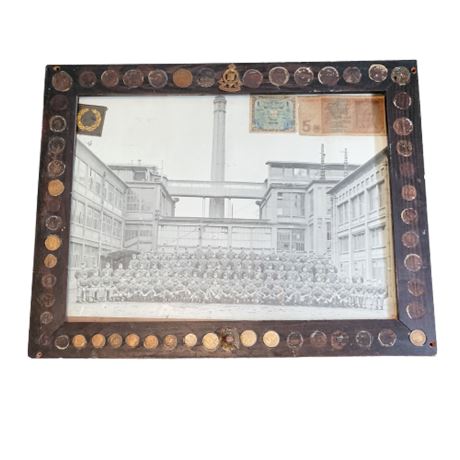 Framed WW2 Army Company 4572 Photograph
