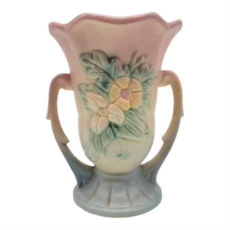 Vintage Hull Art Pottery Wildflower Handled Vase