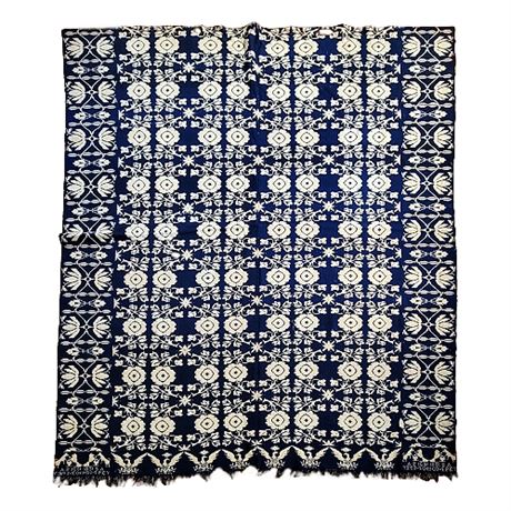 Antique 1831 Hand Woven Wool Blanket