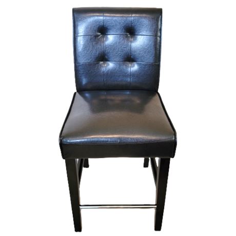 Black Vinyl Bar Stool