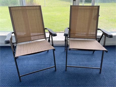 Destination Summer Folding Sling Chairs