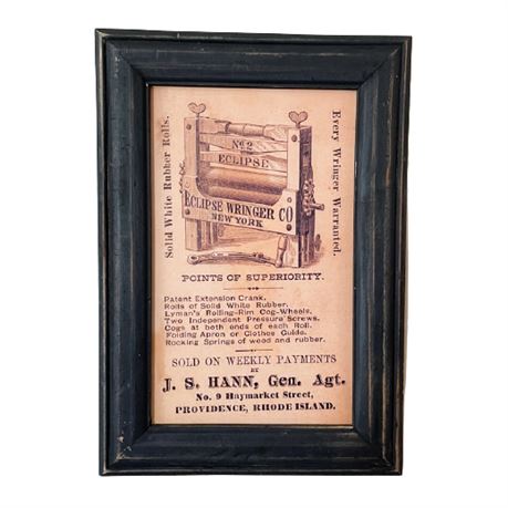 Vintage Reproduction Laundry Room & Eclipse Wringer Signs