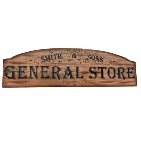 Vintage Reproduction Smith & Sons General Store Plaque