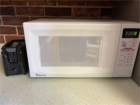 Magic Chef Microwave & Walmart Toaster