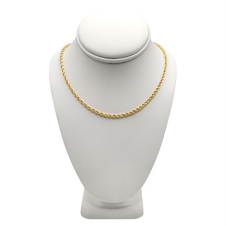 14K Gold Bailey, Banks & Biddle 20" Rope Chain Necklace
