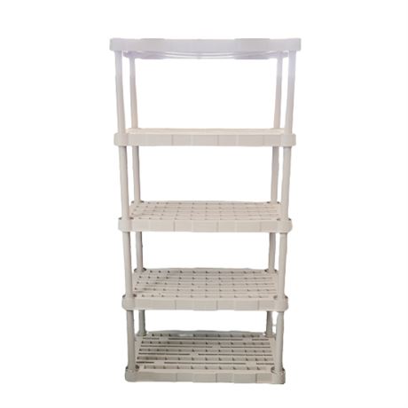 Gray Plastic Shelf Unit