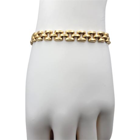 Burdick 14K Gold Panther Link Bracelet