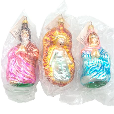 Christopher Radko 1996 "Holy Family" Ornaments