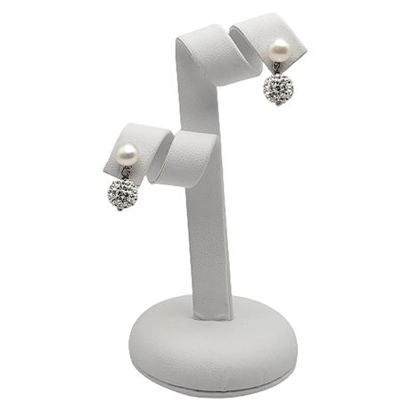 Sterling Silver Honora Pearl Earrings