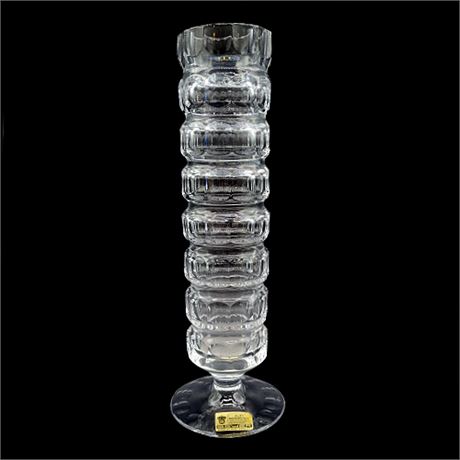 Beyer West-Germany Segmented Crystal Vase