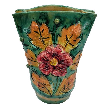 Pre-Modern Bitossi for Montebello Imports Sgraffito Pottery Vase