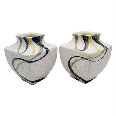 Pair Mid-Century Frazee Freres Japan Vases